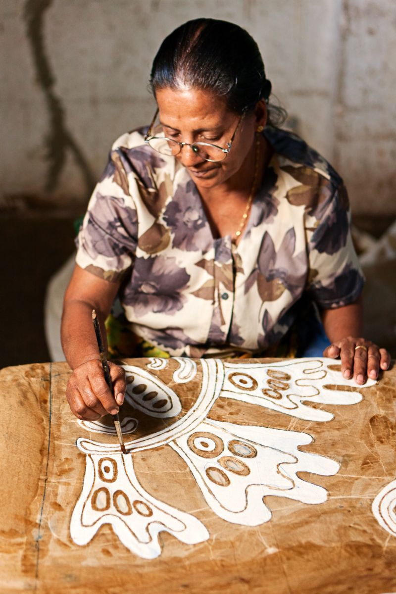 Traditional Sri Lankan batik